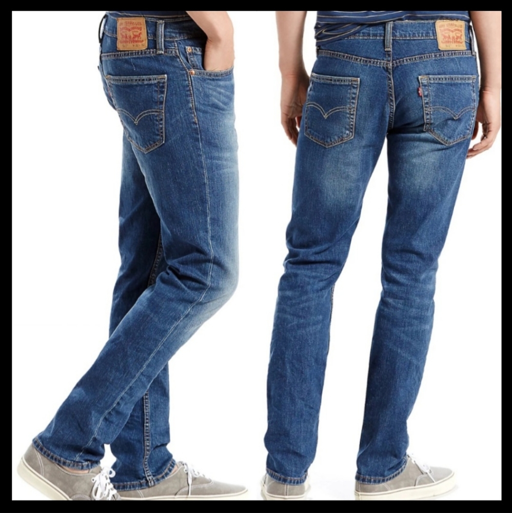 Levi’s Strauss |👖511 SlimVintage Blue Denim Jeans Size 31/32 with Cut-Out Knees